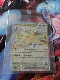 Pokemon Leafeon ex Holo Double Rare SV: Prismatic Evolutions 006/131 NM - Image 5