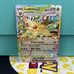 Pokemon Leafeon ex Holo Double Rare SV: Prismatic Evolutions 006/131 NM - Image 1