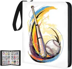 Baseball Card Binder 900 Pockets Sports Trading Card Album with 50 Removable ... - Image 1