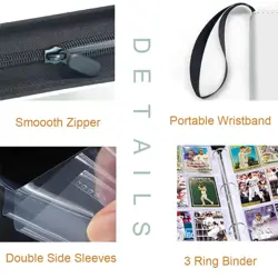 Baseball Card Binder 900 Pockets Sports Trading Card Album with 50 Removable ... - Image 4