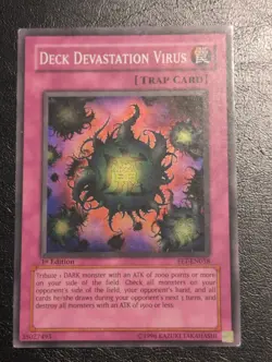 Yu-Gi-Oh! SUPER RARE CARD DECK DEVASTATION VIRUS FET-EN058 1ST LP/MP - Image 1