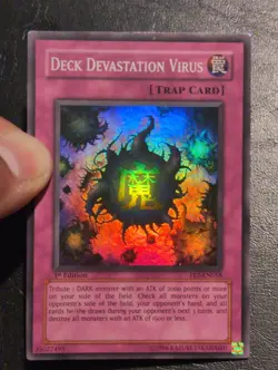 Yu-Gi-Oh! SUPER RARE CARD DECK DEVASTATION VIRUS FET-EN058 1ST LP/MP - Image 4