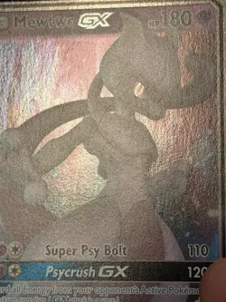 Pokemon TCG Mewtwo GX Card 31/68 Hidden Fates Holo Ultra Rare NM-LP - Image 2