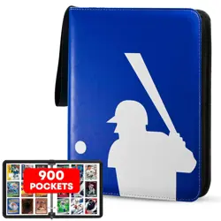 Baseball Card Binder 900 Pockets Baseball Binder for Trading Cards Baseball B... - Image 1