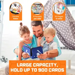 Baseball Card Binder 900 Pockets Baseball Binder for Trading Cards Baseball B... - Image 5