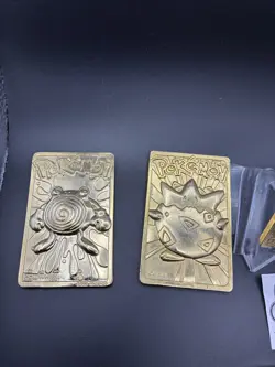 1999 POKEMON 23k GOLD PLATED CARDS BURGER KING BK COMPLETE SET OF 6 - Image 2