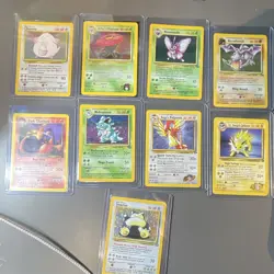Nintendo Pokemon TCG 8-Card Holo Lot English Dark Charizard Chansey Aerodactyl - Image 1