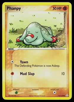 Pokemon Card Holon Phantoms Phanpy 75/110 Common - Image 1