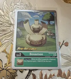Digimon Card Game Foil Pre-Release Bosamon BT10-004 U Xros Encounter - Image 1
