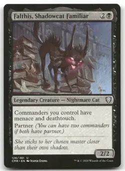 Falthis, Shadowcat Familiar #126 (NM) Commander Legends CMR Magic MTG - Image 1