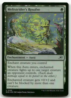 Meltstrider's Resolve #199 (Foil) (NM) Edge of Eternities EOE Magic MTG - Image 1