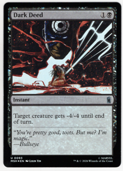 Dark Deed 0093 (FOIL) Marvel Super Heroes (MSH) MTG NM/M - Image 1