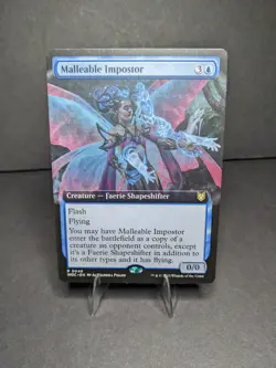 MTG Malleable Impostor Extended Art Commander: Wilds of Eldraine Regular #46 - Image 1