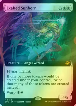 Exalted Sunborn - BORDERLESS FOIL NM (MTG Edge of Eternities 318) - Image 1