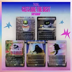 MTG Secret lair “cats are the best” FOIL DROP Purr majesty (in hand!) - Image 1