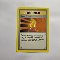 Pokemon Card Base Set Trainer Unlimited Super Potion 90/102 - Image 1