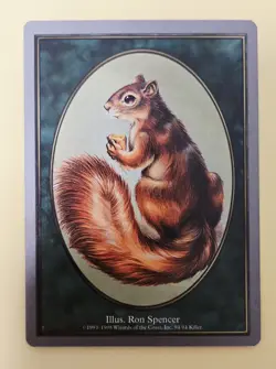 MTG Squirrel Token NM Unglued 1998 Magic The Gathering - Image 1
