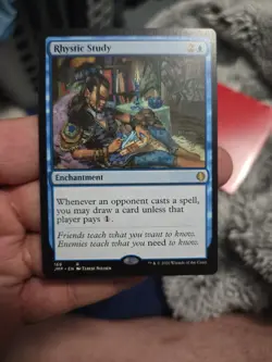 MTG Rhystic Study Jumpstart 169 Regular Rare Never Played Nm/M - Image 1