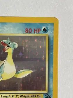 Lapras Holo Rare 10/62 Fossil 1995 Pokemon TCG Card WOTC Vintage - Image 3