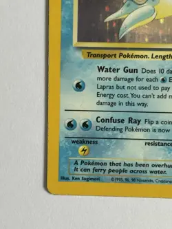 Lapras Holo Rare 10/62 Fossil 1995 Pokemon TCG Card WOTC Vintage - Image 5