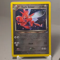 Pokemon TCG Dark Scizor Holo Rare Card 9/105 Neo Destiny Unlimited - Image 1