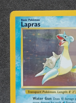 Pokemon TCG Lapras 10/62 Fossil Holo Rare Card Vintage WOTC - MP - Image 2