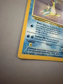 Pokemon TCG Lapras Holo Rare Card 10/62 Fossil WOTC Vintage 1999 - Image 5