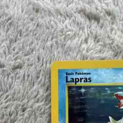 Pokemon TCG Lapras 10/62 Fossil Set Holo Rare - Excellent Condition 1999 - Image 3