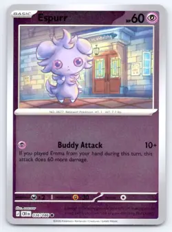Pokemon Espurr Chaos Rising ME04 REVERSE HOLO C 036/086 NM - Image 1