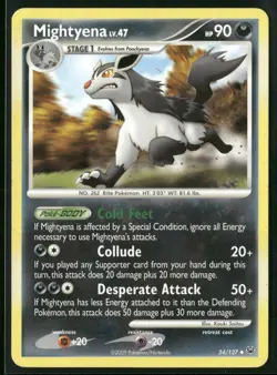 Mightyena 54/127 Uncommon Platinum Pokemon Lightly Played - Image 1