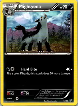 Mightyena 17/39 Kalos Starter Set Pokemon Near Mint - Image 1