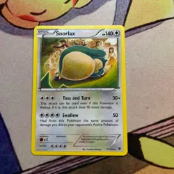 Snorlax 77/124 Rare Fates Collide Pokemon Lightly Played - Image 1