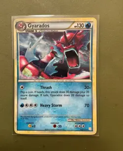 Pokemon TCG Gyarados (Red) 123/123 HeartGold SoulSilver Holo Rare 130 HP EN - Image 1