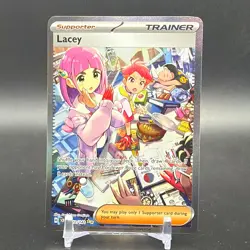 Pokemon TCG Lacey Full Art Holo Trainer 172/142 SV07 Stellar Crown English - Image 1