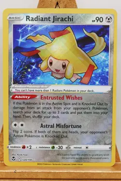 RADIANT JIRACHI 120/195 Silver Tempest Holo Rare Pokemon TCG – NM - Image 1