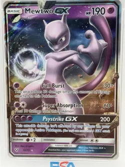 PSA 9 Mewtwo GX #39/73 2017 Pokemon Shining Legends Holo Mint Slab - Image 3