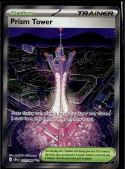 Prism Tower 111/086 Ultra Rare Chaos Rising Pokemon Holo Near Mint - Image 1