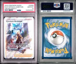 2023 Pokemon TCG Crown Zenith GG Cynthia's Ambition GG60 PSA 10 - Image 1