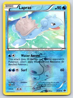 Lapras 26/99 Uncommon Next Destinies Pokemon Reverse Holo Lightly Played - Image 1
