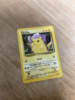Pokemon Base Set Pikachu 58/102 LP WOTC Vintage 1999 Unlimited Original - Image 2