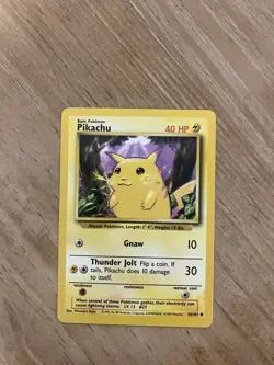 Pokemon Base Set Pikachu 58/102 LP WOTC Vintage 1999 Unlimited Original - Image 4