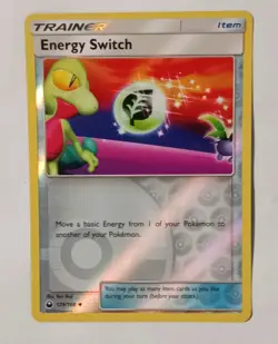 POKEMON TRAINER ENERGY SWITCH REVERSE HOLO 129/168 LIGHTLY PLAYED 2018 - Image 1