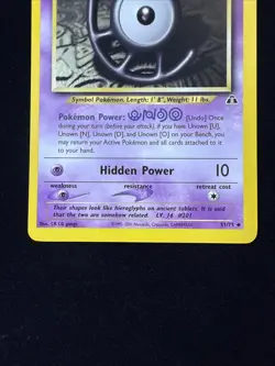 Unown [U] - Neo Discovery - 51/75 - Pokemon TCG - LP - Image 3