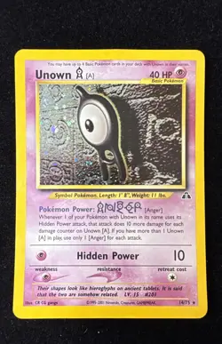 Holo - Unown [A] - Neo Discovery - 14/75 - Pokemon TCG - MP - Image 1