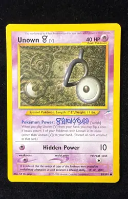 Unown [V] - Neo Destiny - 89/105 - Pokemon TCG - LP - Image 1