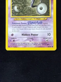Unown [V] - Neo Destiny - 89/105 - Pokemon TCG - LP - Image 3