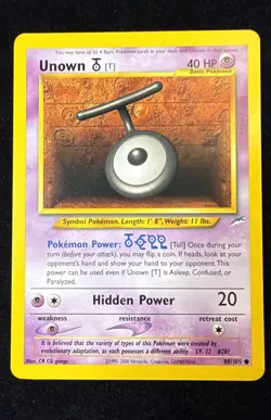 Unown [T] - Neo Destiny - 88/105 - Pokemon TCG - LP - Image 1