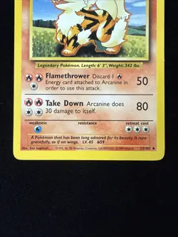 Arcanine - Base Set - 23/102 - Pokemon TCG - LP - Image 3