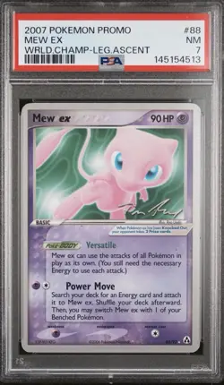 PSA 7 NM 2007 Pokemon Promo Mew EX #88 World Championships Legendary Ascent - Image 1