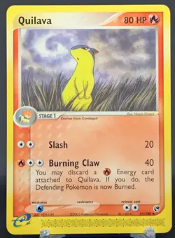 Pokemon Quilava #51/100 English Sandstorm Regular Ereader - Image 1